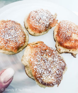 Croatian Apple Fritters with sugar powder on top